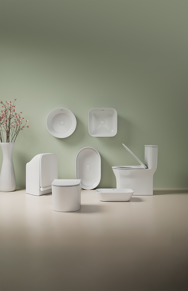 Modern sanitaryware display